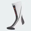 adidas adidas by Stella McCartney Crew Socks White / Utility Black / Signal Orange Mel S - Women Training Socks & Leg Warmers