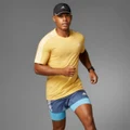 adidas Own the Run 3-Stripes Tee Semi Spark 2XL - Men Running Shirts