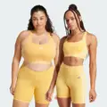 adidas Powerimpact Train Medium-Support 3-Stripes Bra Semi Spark / White M A-B - Women Training Sports Bras
