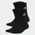 adidas Cushioned Sportswear Crew Socks 6 Pairs Black / White L - Unisex Lifestyle Socks & Leg Warmers