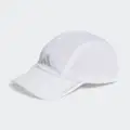 adidas Running AEROREADY Four-Panel Mesh Cap White / Reflective Silver OSFM - Unisex Running Headwear