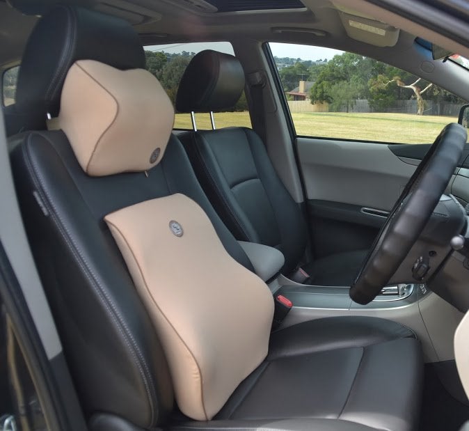 Contoured Head Support Pillow For Car