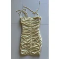 Bec & Bridge Isla Yellow Mini Dress. Size 8 (j62)