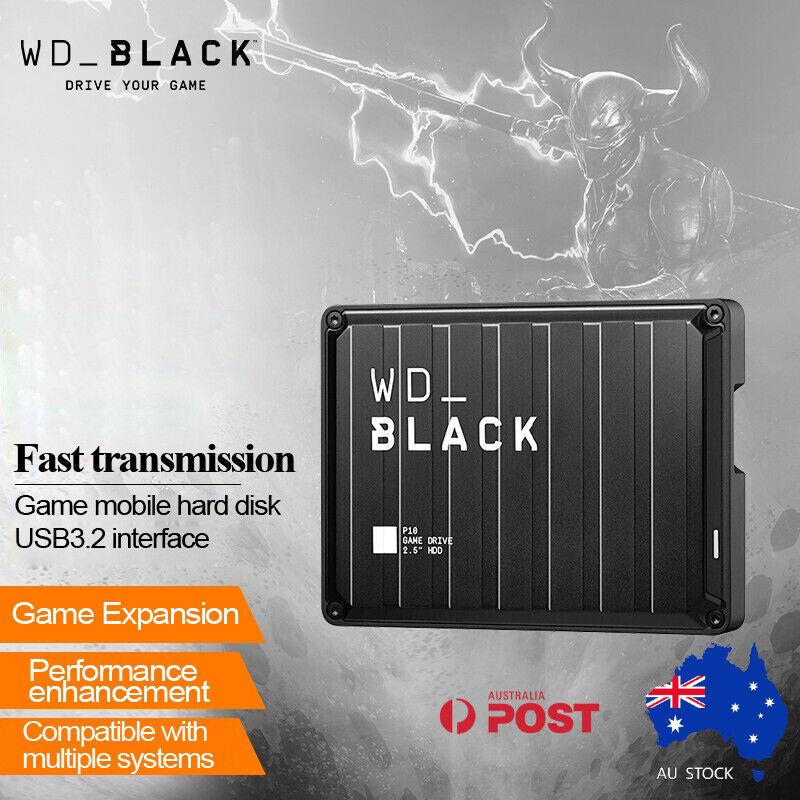 Wd Black P10 2tb 4tb 5tb Portable External Hard Drive Hdd Playstation Xbox Pc