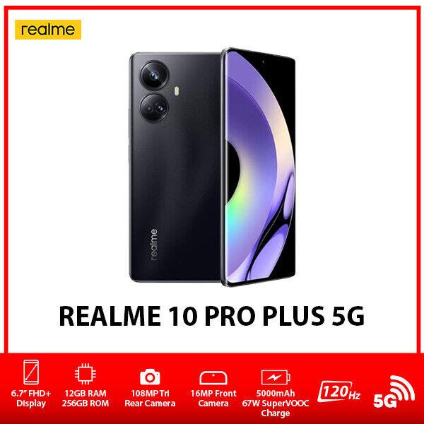 Realme 10 Pro+ 5g Global Ver. Dual Sim Android Mobile Phone–dark Matter/12+256gb