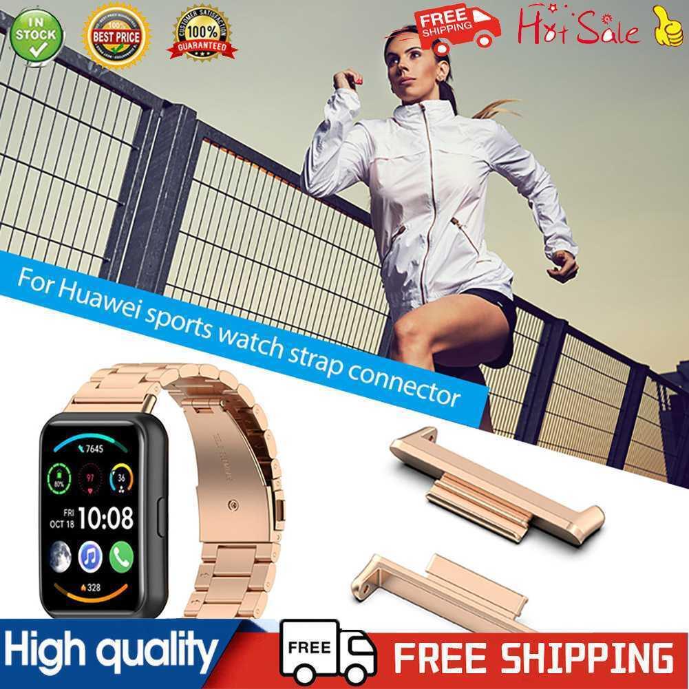 2pcs 24mm Watch Band Strap Connector For Huawei Watch Fit 2 Active (rose Gold)