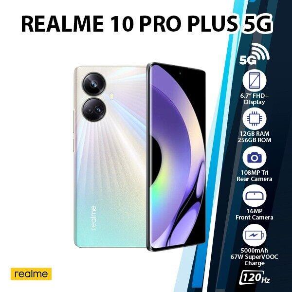 Realme 10 Pro+ 5g 12+256gb Global Ver. Dual Sim Android Mobile Phone -hyperspace
