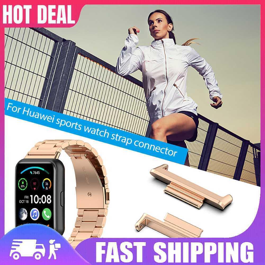 2pcs 24mm Watch Band Strap Connector For Huawei Watch Fit 2 Active (rose Gold)