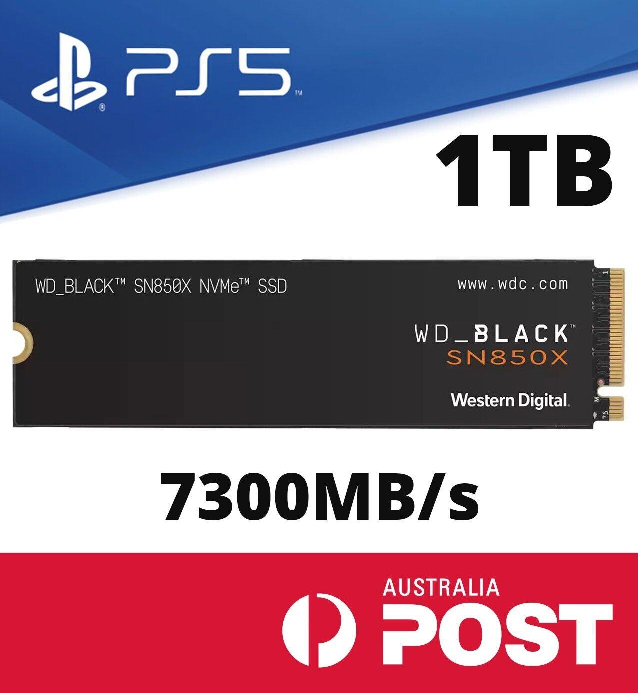 Ps5 1tb Western Digital Wd Black Sn850x M.2 Ssd For Playstation 5 Nvme 7300mb/s