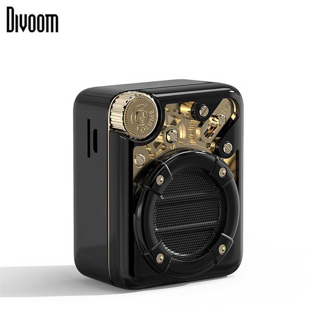 Divoom Espresso Bluetooth Speaker - Black/gold