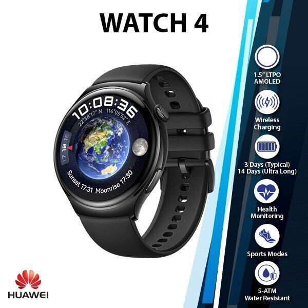 Huawei Watch 4 Ios Android Smartwatch (new, 1.5-inches, Au Ready Stock, 5 Atm)