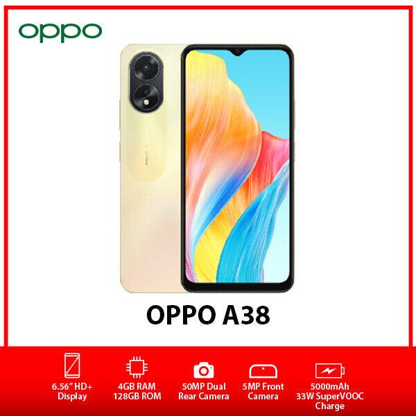 (global) Oppo A38 4g Android Mobile Phone (gold, 4gb+128gb, Unlocked, Dual Sim)