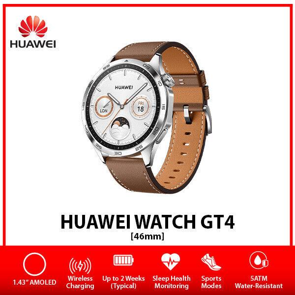 Huawei Watch Gt 4 Amoled Bluetooth Au Stock Ios Android Smartwatch – Brown/46mm