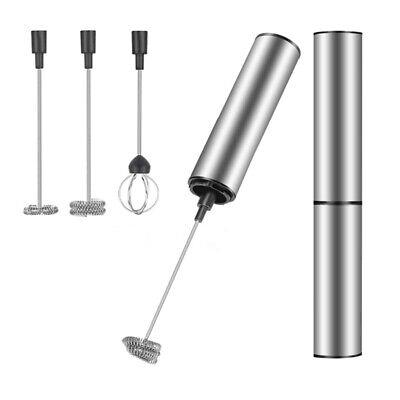 Milk Frother Handheld Coffee Frother Electric Whisk, Usb Rechargeable Foam R7t1