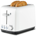 2 Slice Toaster With Extra-wide Slots Stainless Steel Defrost For Bread Waffles