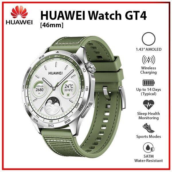 Huawei Watch Gt 4 46mm Green 1.43" Amoled Bluetooth Ios Android Smartwatch