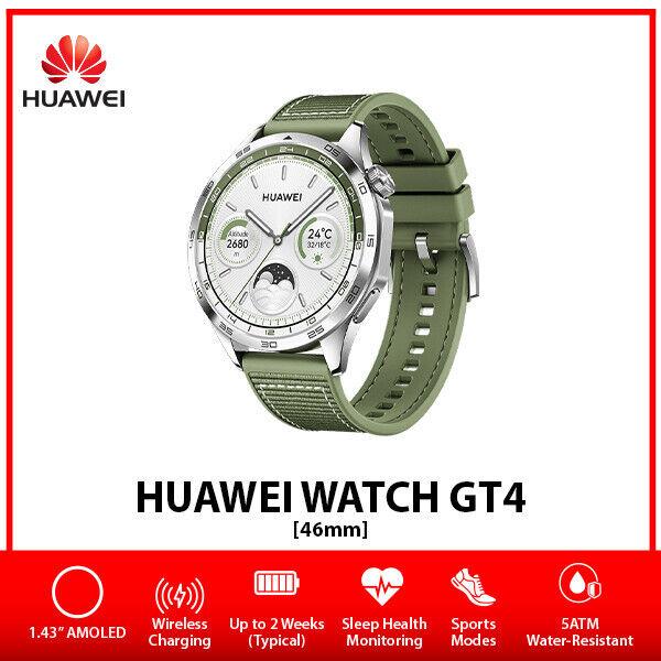 Huawei Watch Gt 4 Amoled Bluetooth Au Stock Ios Android Smartwatch – Green/46mm