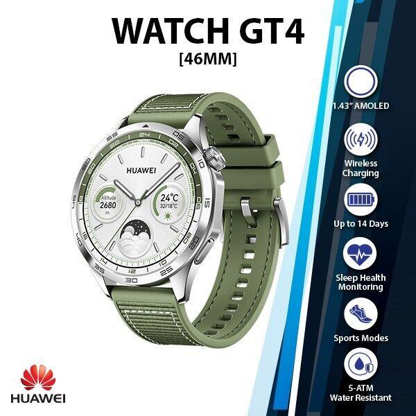 Huawei Watch Gt 4 Ios Android Smartwatch(46mm, Green, Brand New, Au Ready Stock)
