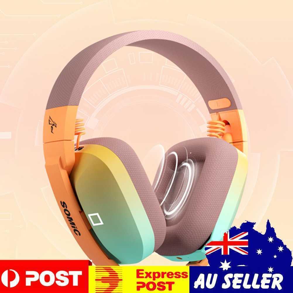 Gaming Music Headsets Cool Light Gamer Headphone With Microphone 2 Sound Effects
