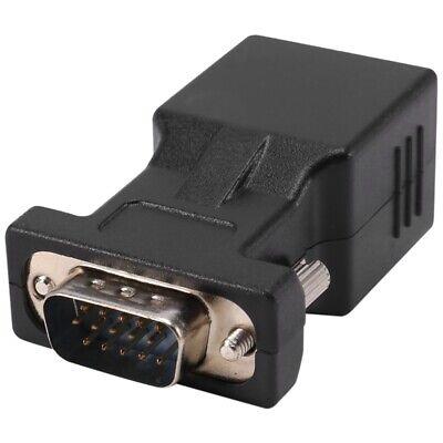 Vga Extender Male To Lan Cat5 Cat6 Rj45 Cable Adapter T5n7