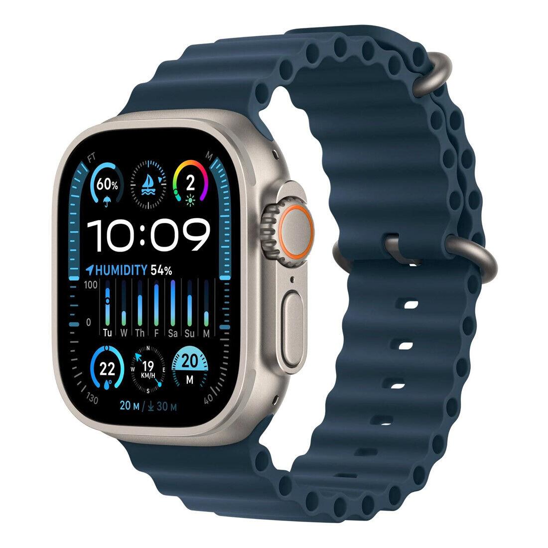 Apple Watch Ultra 2 49mm Titanium Case Gps + Cellular Blue Ocean Band
