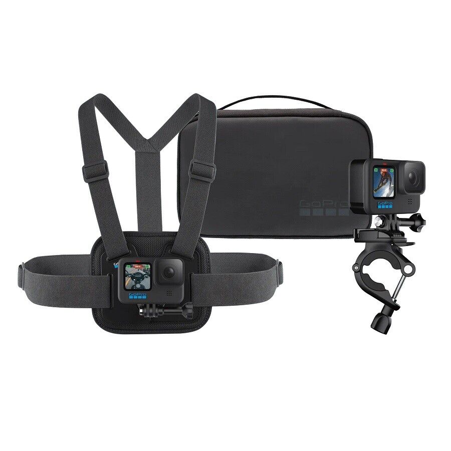 Gopro Official Genuine Sports Kit Chesty Handlebar Pole Mount Compact