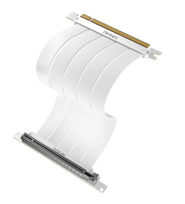Antec Pcie-4.0 Riser Cable (200mm) White, Up To Rtx4090 / 7900xt. High