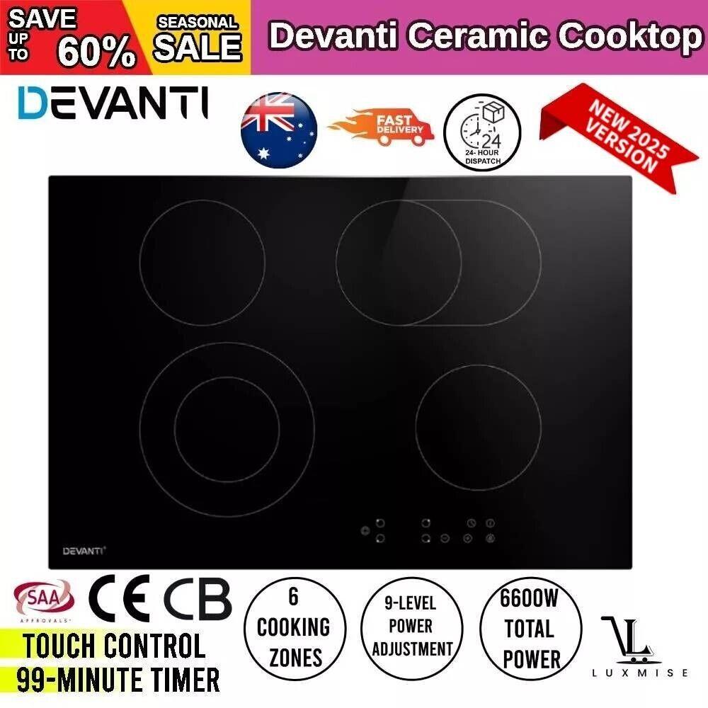 Devanti Electric Ceramic Cooktop 77cm