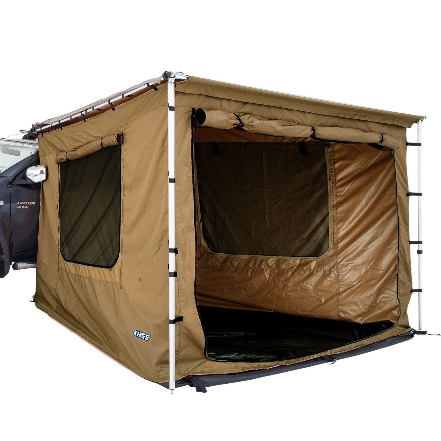 Adventure Kings Awning Tent 2mx3m Enclosed Floor Roof Shade Shelter