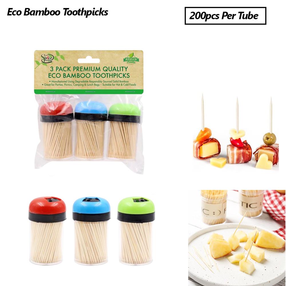 Bamboo Toothpick Disposable Natural Food Fruit Snack Cocktail Party
