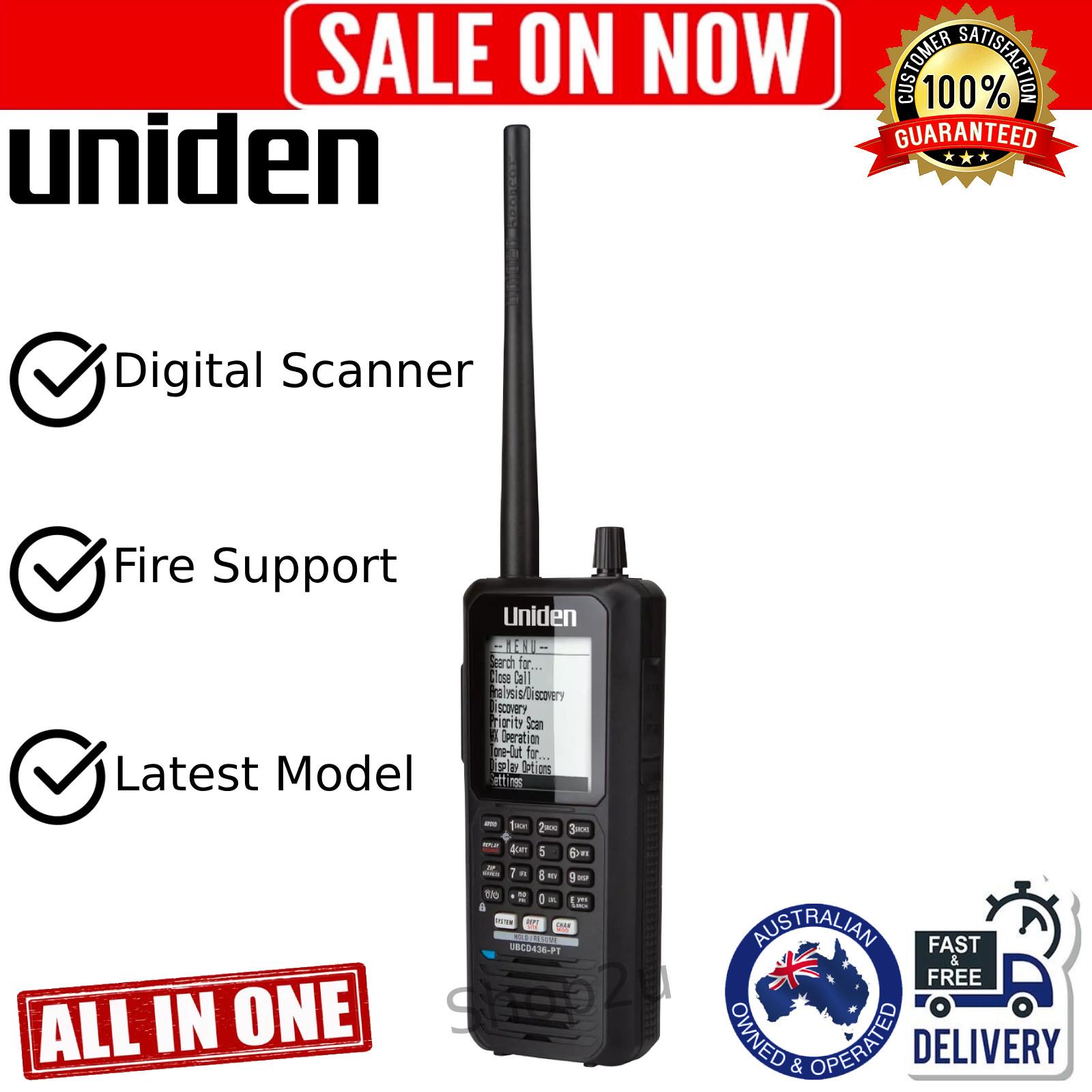 Uniden Ubcd436pt Xt Digital Scanner Cfa Police Fire Trunk 4gb Memory