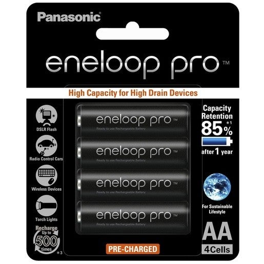 Panasonic Eneloop Pro Aa 4pk Batteries