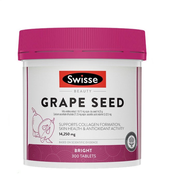 Swisse Beauty Grape Seed 14250mg 300 Tablets Bright Grapeseed Extract