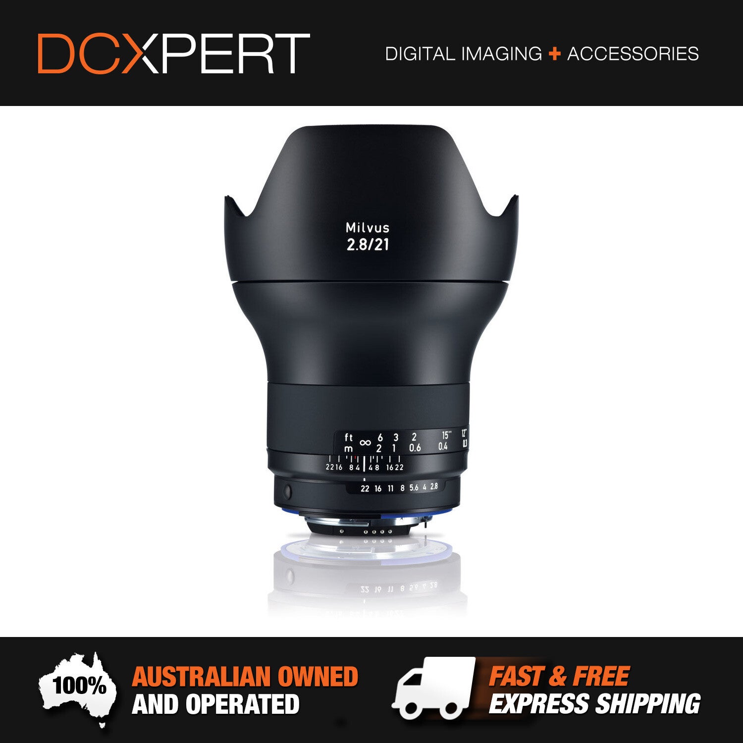 Zeiss Milvus 21mm F/2.8 Zf.2 Lens For Nikon F (2096548)