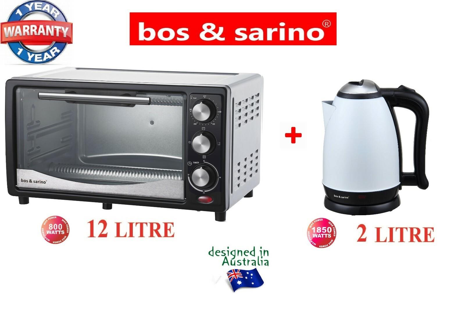 Large 12l 800w Grill Toaster Oven + 2l 1850w Stainless Steel Cordless