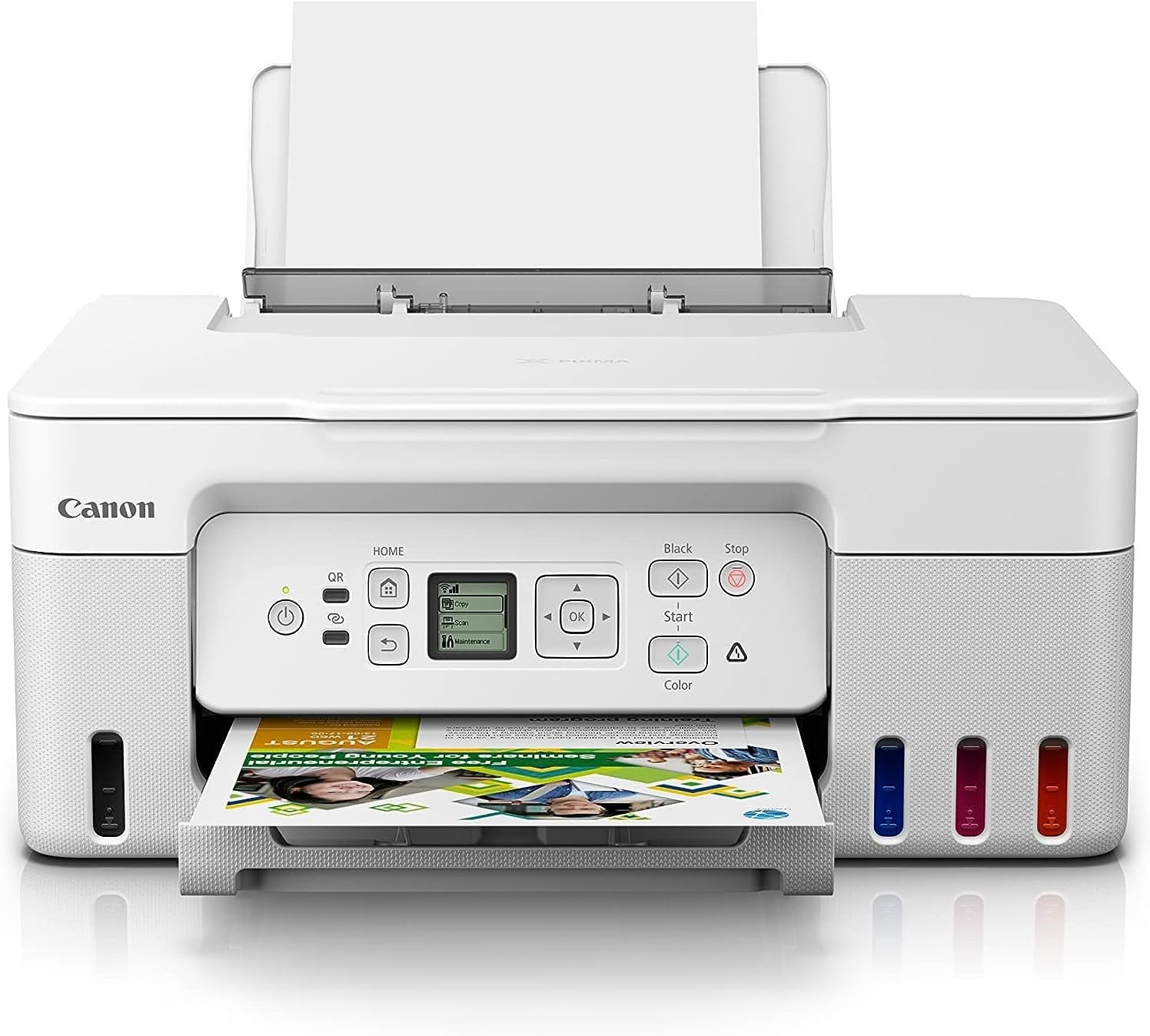 Canon Pixma G3675 Megatank Continuous Ink Printer, White