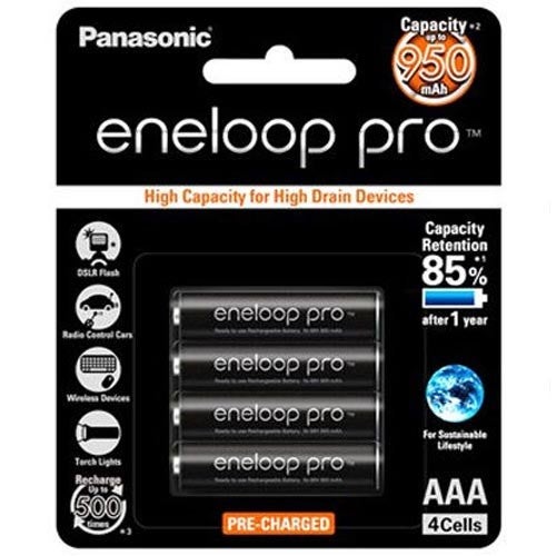 Panasonic Eneloop Rechargeable Aaa Pro Batteries 4 Pk