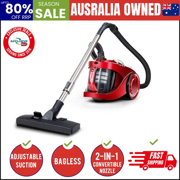2200w Bagless Vacuum Cleaner Red