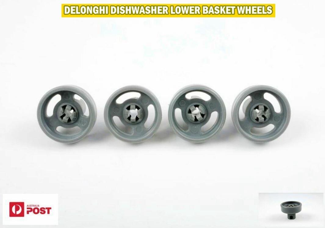 Delonghi Omega Dishwasher Spare Parts Lower Basket Wheels (4pcs/set)