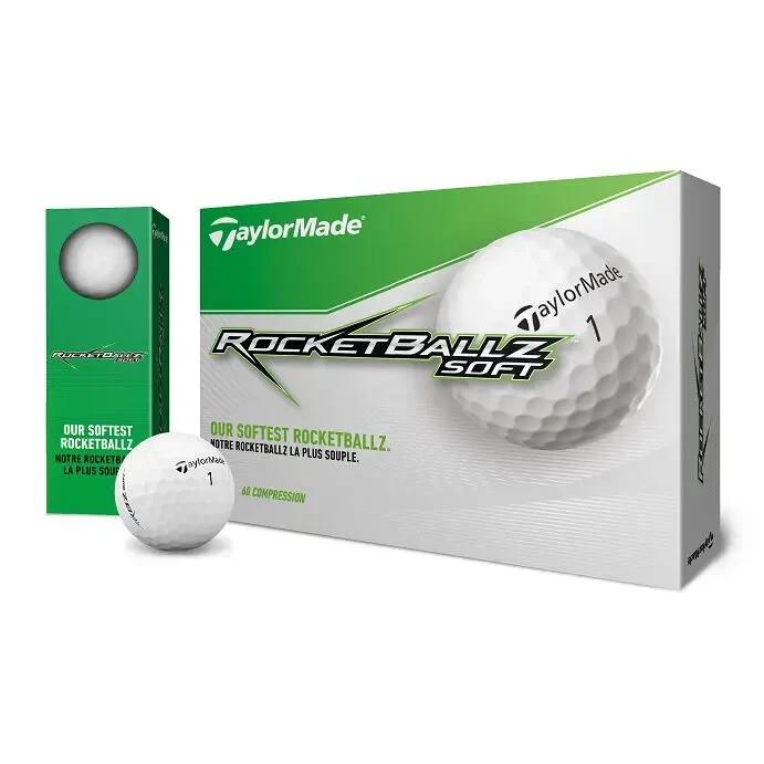 Golf Balls - 1 Dozen Taylormade Rocketballz Rbz White Golf Balls 12