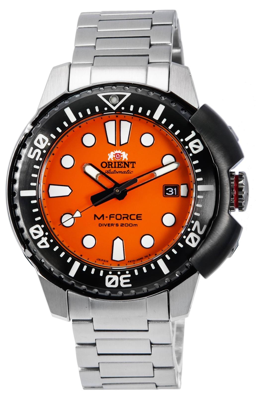 Orient M-force Automatic Diver's Ra-ac0l08y00b Men's Watch