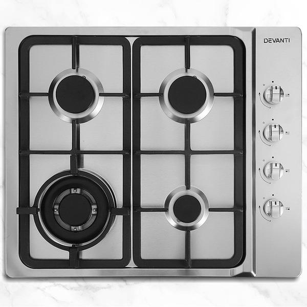 Gas Cooktop 60cm Stove Hob Silvir