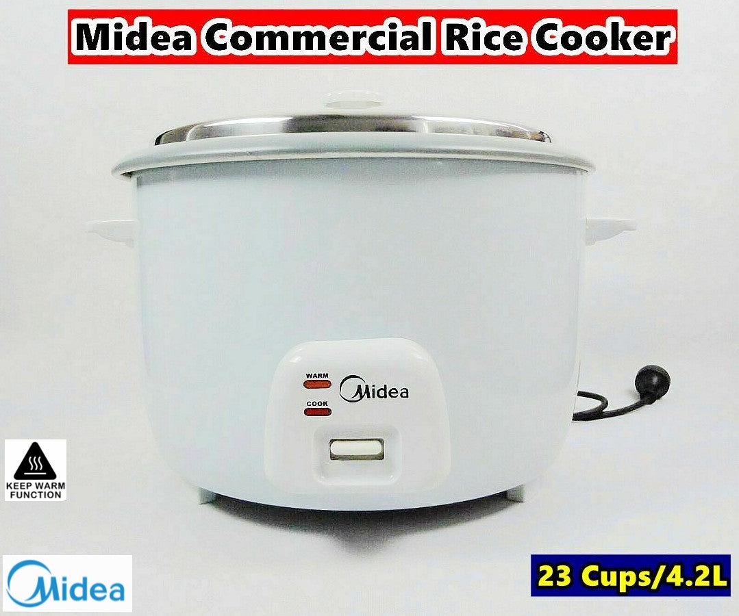 Midea Commercial Electric Rice Cooker Heavy Duty (4.2l/23 Cups)