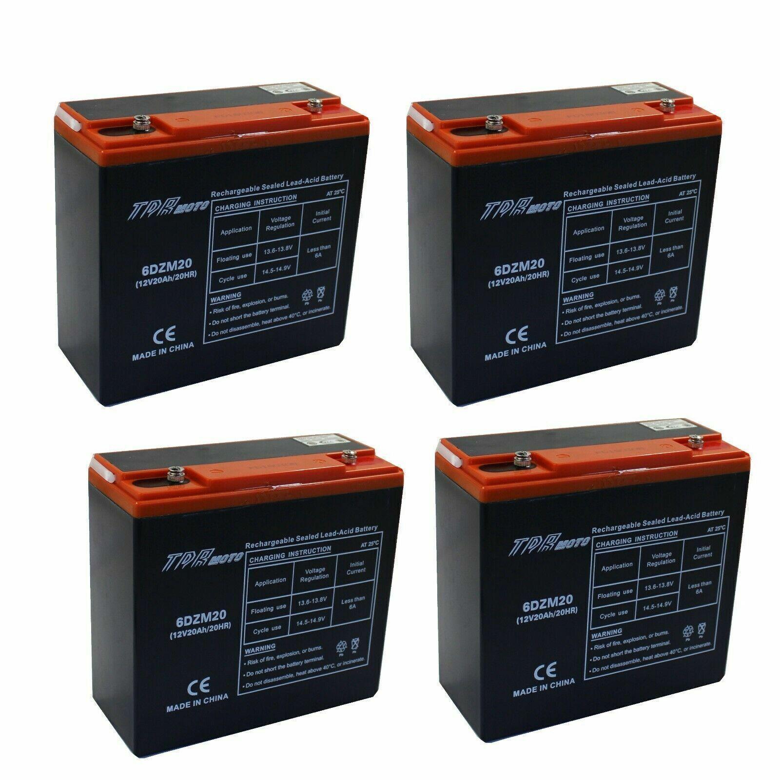 4x 36v 10ah Agm Lithium Battery For Mobility Scooter Golf Cart