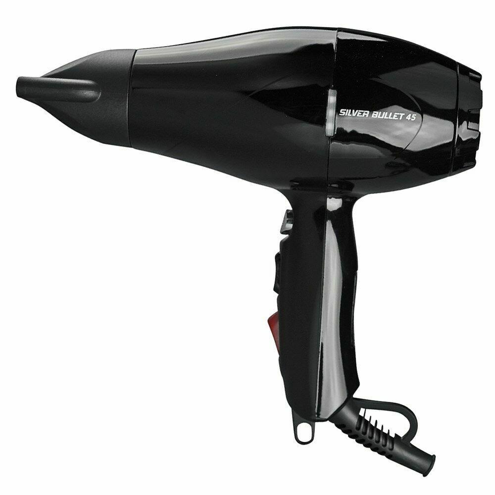 Silver Bullet 45 Hair Dryer Black Professional 2000watt Hairdryer