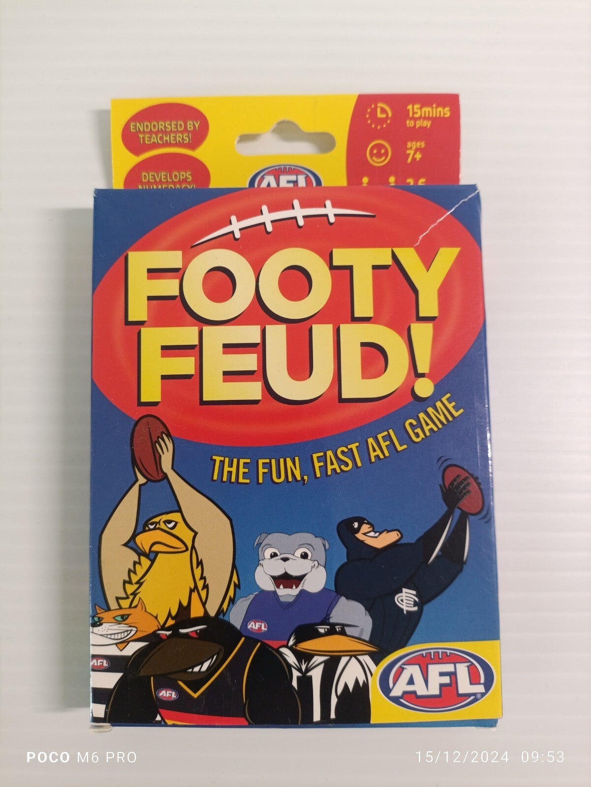 Footy Feud The Fun Fast Afl Game Card Themed Game Ages 7+ Players 2-6