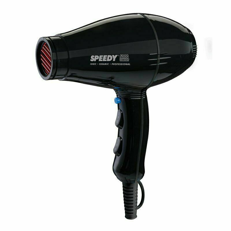 Speedy 5000 Black Compact Professional Hair Dryer Hairdryer