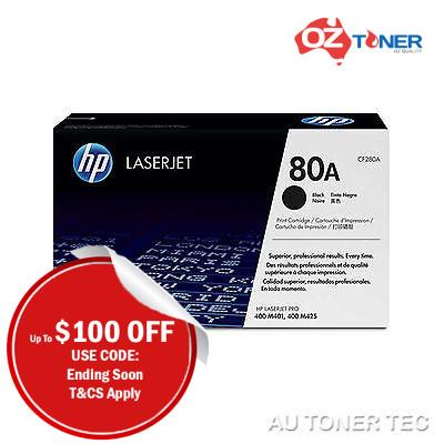 Genuine Hp Cf280a 80a Black Toner For Laserjet Pro 400 M401 M425dn