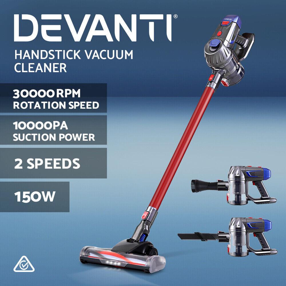 Devanti Handheld Vacuum Cleaner Cordless Stick Handstick Vac Bagless