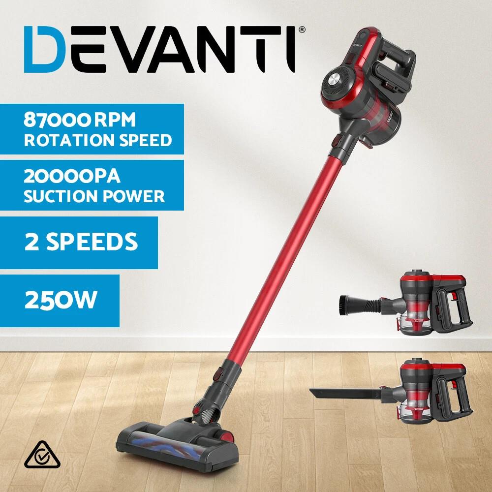 Devanti Stick Vacuum Cleaner Brushless Handstick Vac Cordless Handheld
